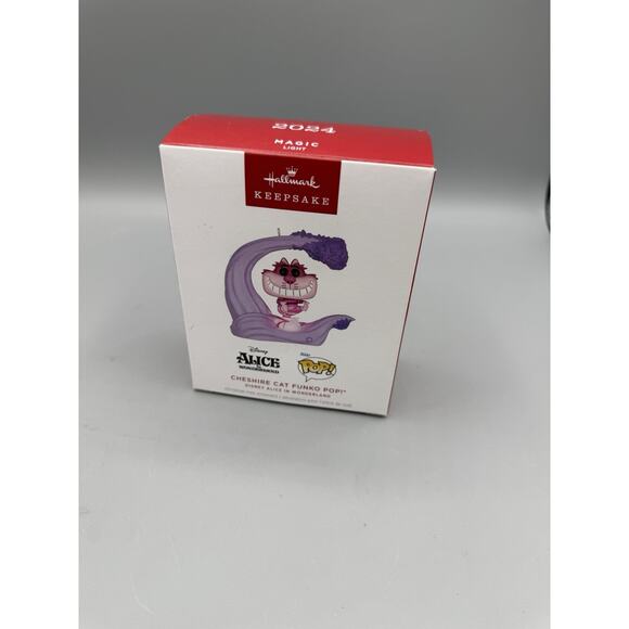 2024 Hallmark Keepsake Cheshire Cat Funko Ornament Disney Alice In Wonderland - Picture 2 of 5